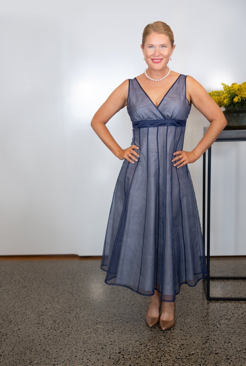 Midnight Blue and Silver