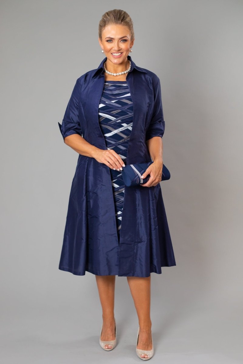 Midnight Blue and Silver