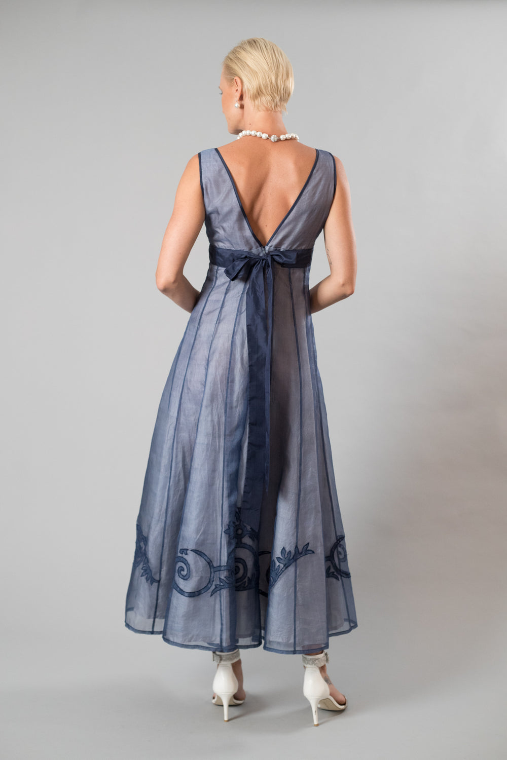 Midnight Blue and Silver