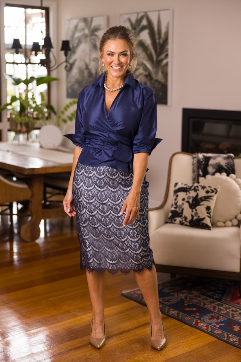 Midnight Blue and Silver