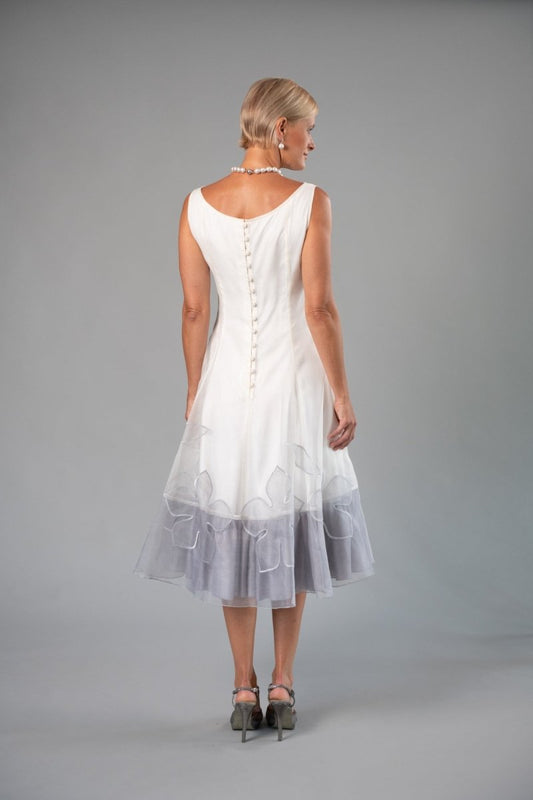 Larissa Dress - Ivory and Silver for the Understated Bride