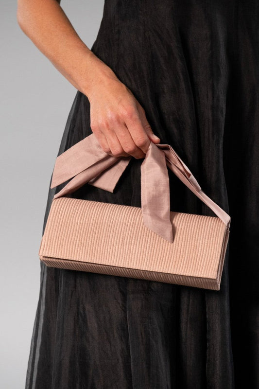 Pure Silk Pin Tuck Clutch - Living Silk