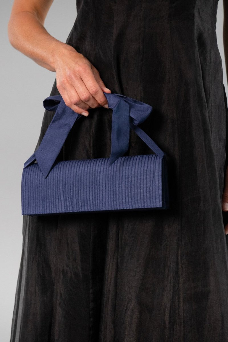 Pure Silk Pin Tuck Clutch - Living Silk
