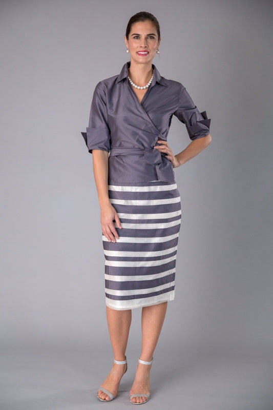 Gunmetal and Ivory