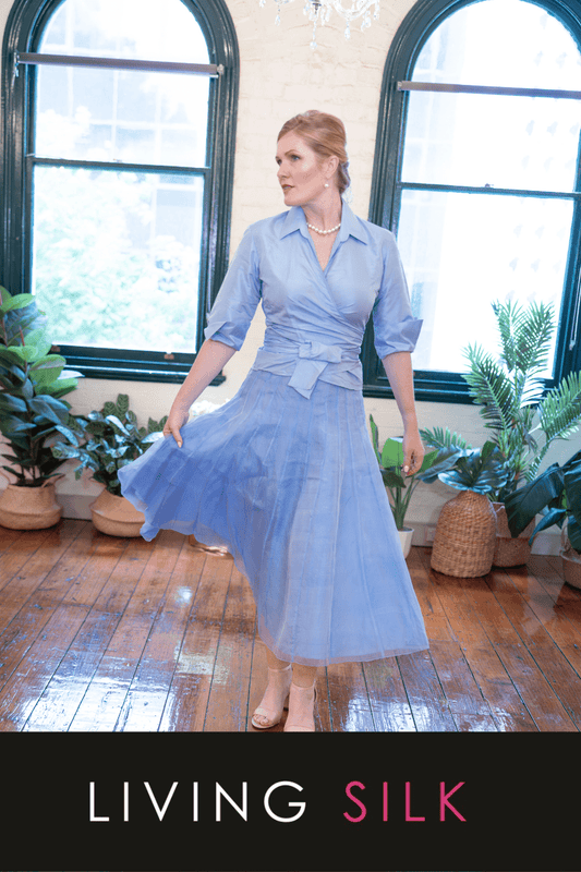 A spotlight on the Pure Silk Bohemian Skirt - For the Mother of the Bride and Groom - Living Silk