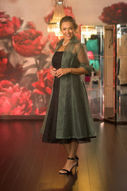 Pure Silk Organza Coat - Plain