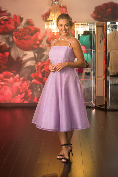 Pure Silk Tea Length Dress