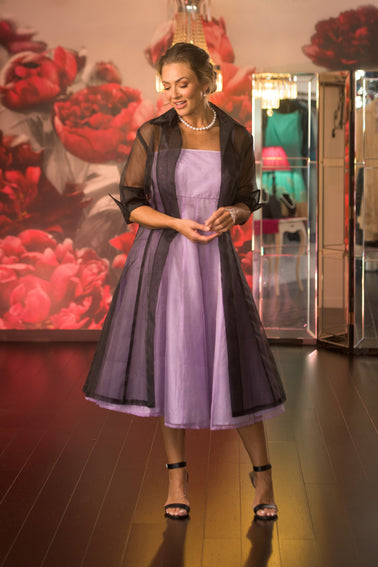 Pure Silk Organza Coat - Plain