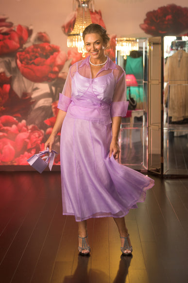 Pure Silk Organza Classic Wrap Shirt