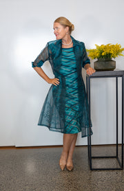 Pure Silk Organza Coat - Plain