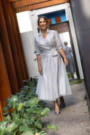 Pure Silk Classic Wrap Shirt