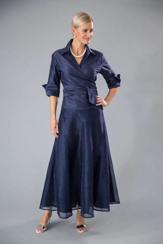 Pure Silk Classic Wrap Shirt
