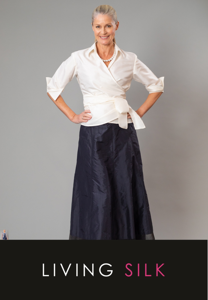 Pure Silk Cocktail Skirt - Gown Length