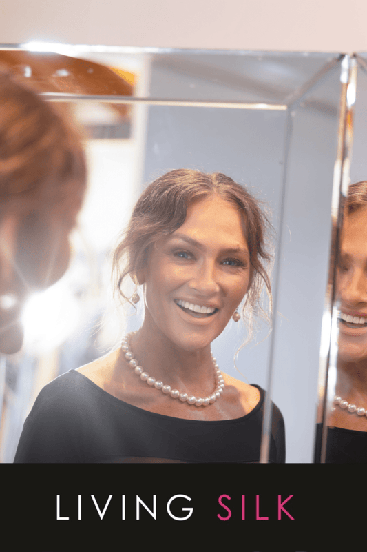 Audrey Top with 3/4 sleeves - Living Silk