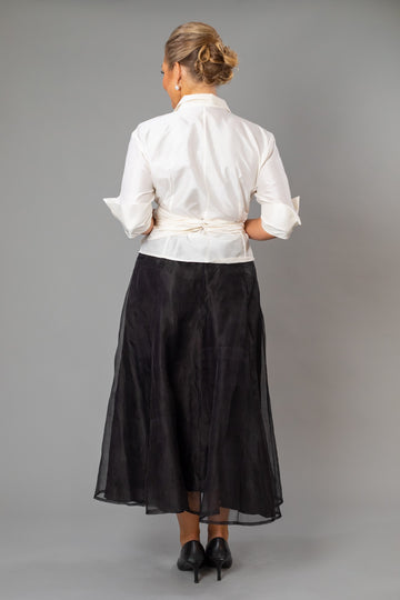 Pure Silk Pansy Skirt Tea Length