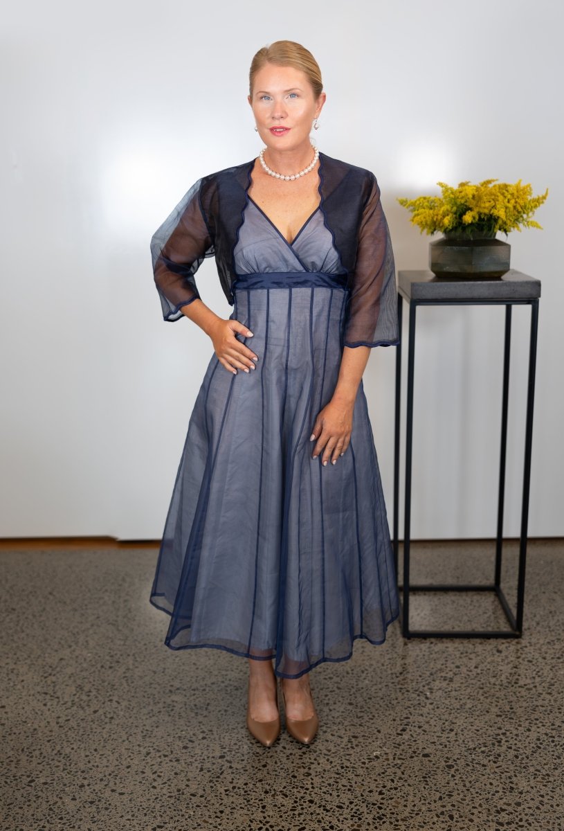 Midnight Blue and Silver