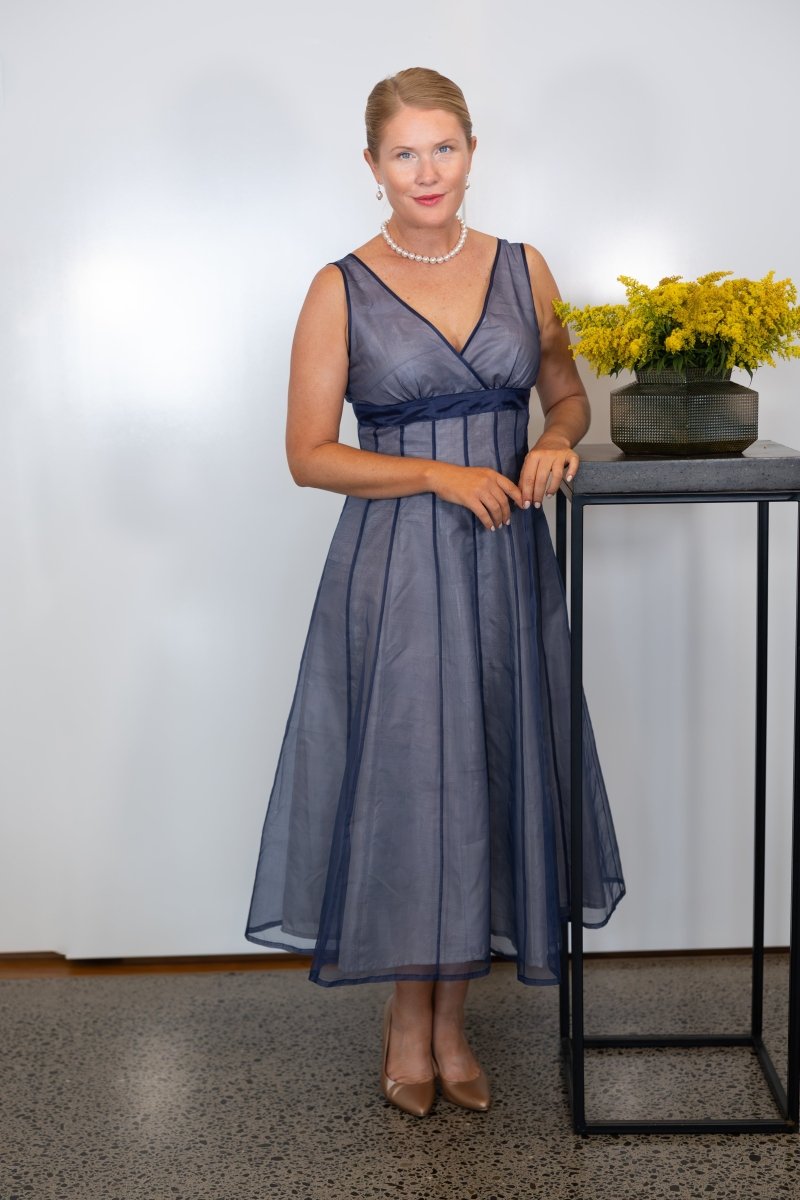 Midnight Blue and Silver