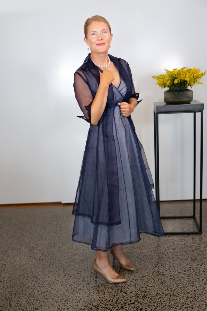 Midnight Blue and Silver