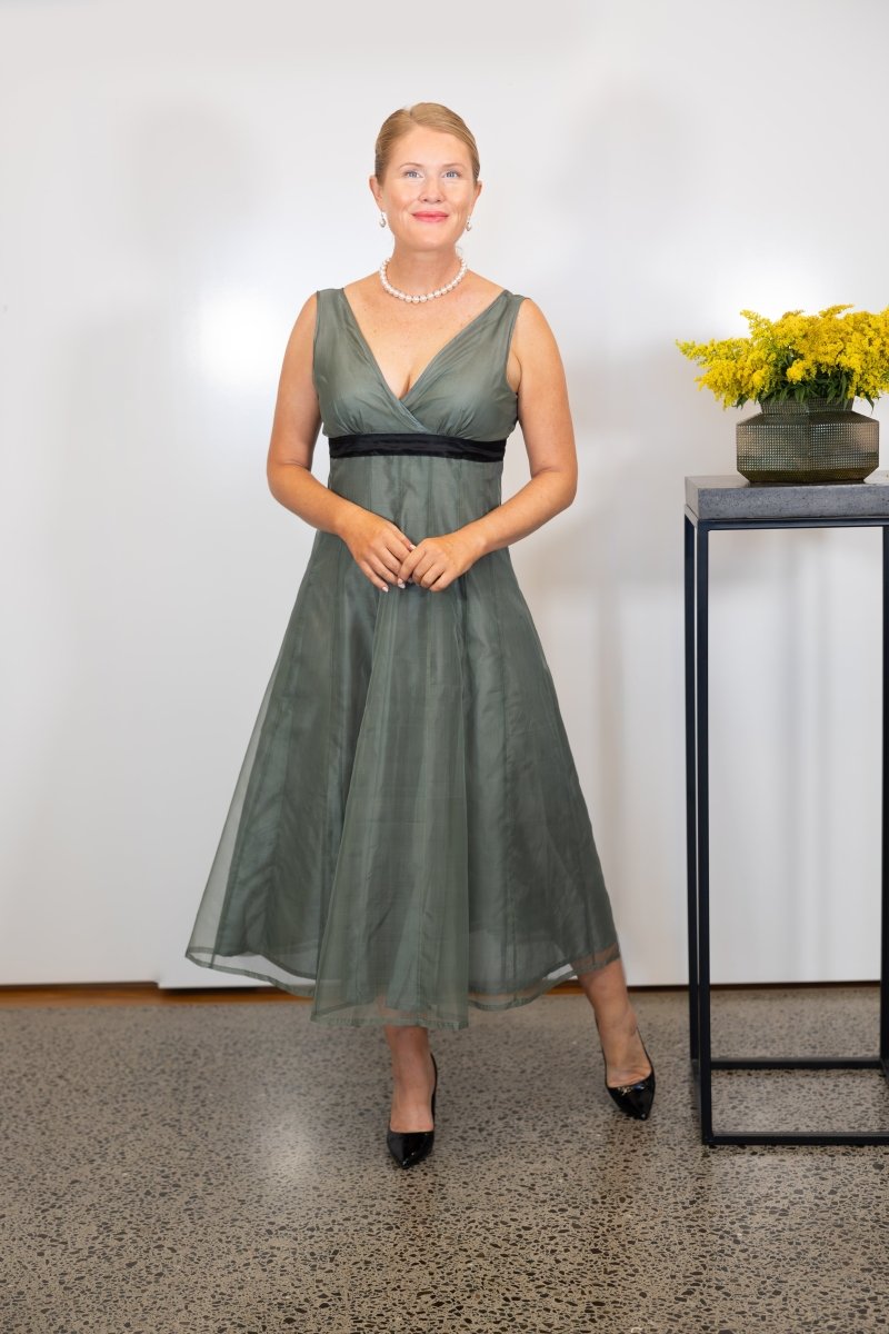 Sage Green and Black