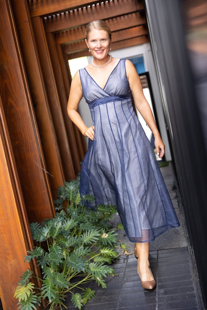 Midnight Blue and Silver