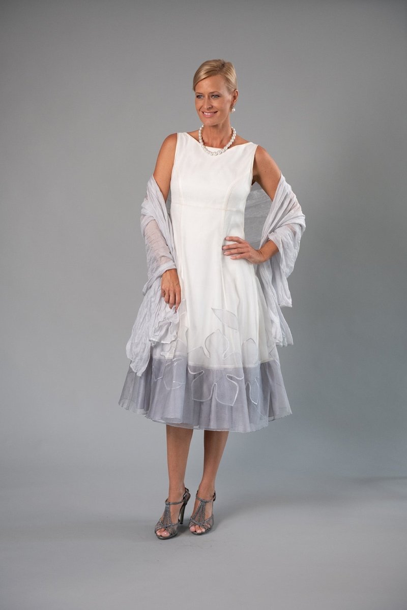 Larissa Dress - Ivory and Silver for the Understated Bride