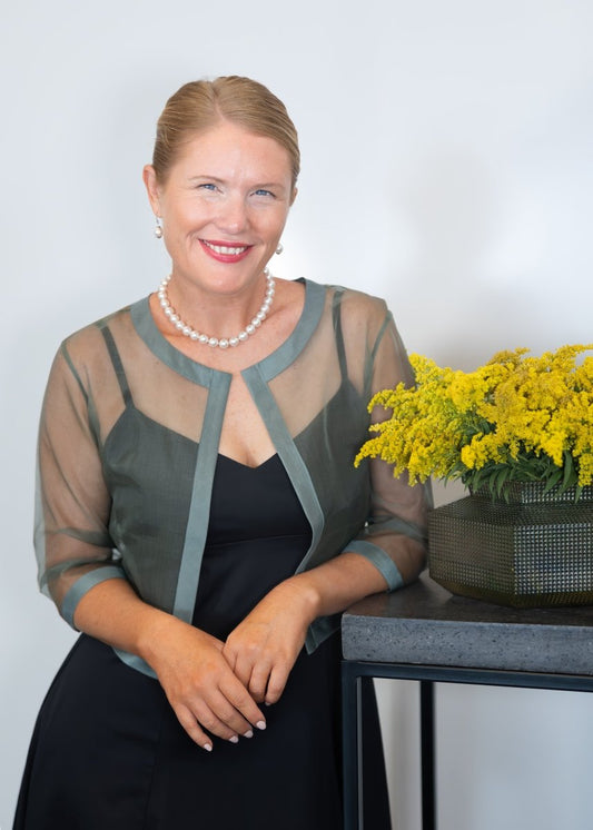 Pure Silk Organza Cocktail Jacket - Living Silk