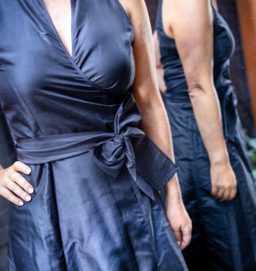 Pure Silk Wrap Dress