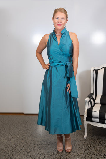 Pure Silk Wrap Dress