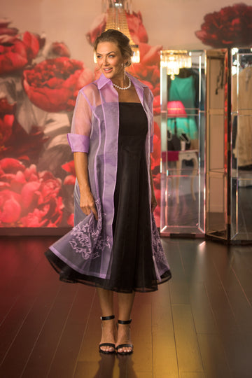 Pure Silk Organza Coat