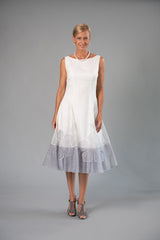 Larissa Dress - Ivory and Silver for the Understated Bride