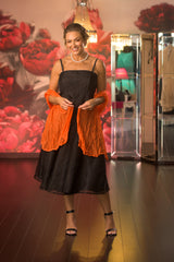 Soft Silk Shawl - Tangerine