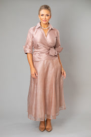 Pure Silk Pansy Skirt Tea Length