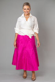 Pure Silk Classic Wrap Shirt