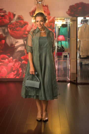 Pure Silk Organza Coat