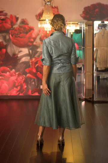 Pure Silk Pansy Skirt Tea Length
