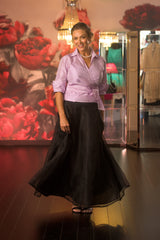 Pansy Skirt Gown Length - Black