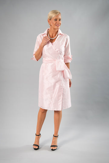 Pure Silk Cocktail Wrap Dress