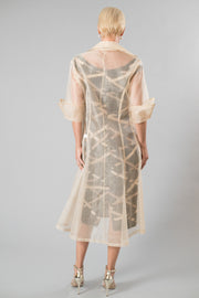 Pure Silk Organza Coat - Plain