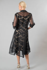 Pure Silk Organza Coat