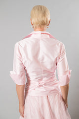Classic Wrap Shirt - Soft Pink