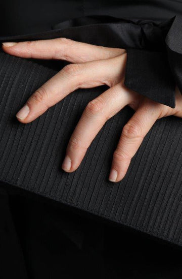 Pure Silk Pin Tuck Clutch