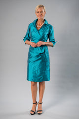 Cocktail Wrap Dress - Teal