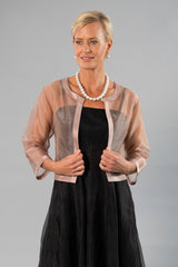 Cocktail Organza Jacket - Coffee