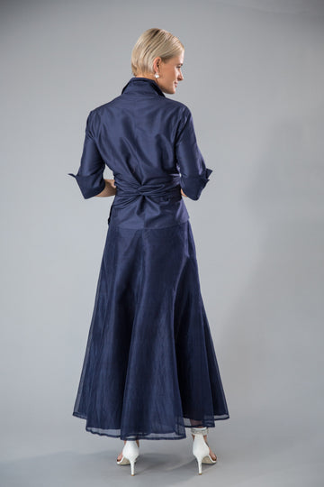 Pure Silk Pansy Skirt Tea Length