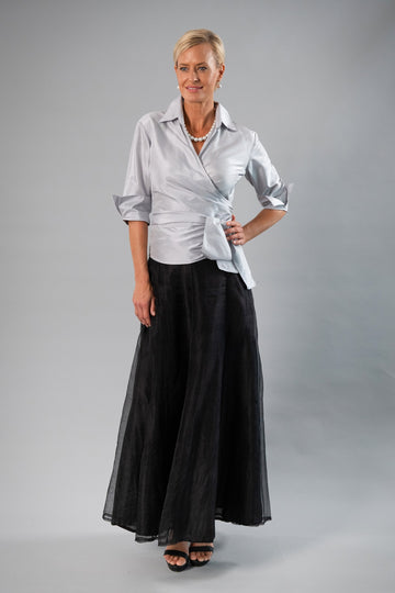 Pure Silk Classic Wrap Shirt