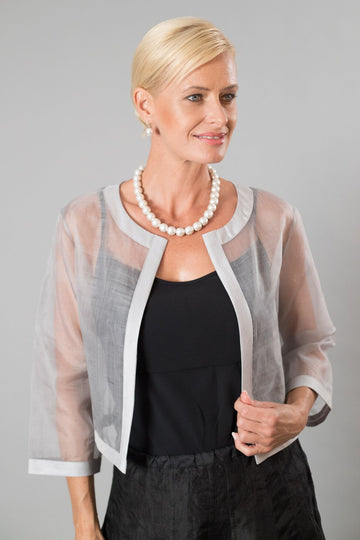 Pure Silk Organza Cocktail Jacket