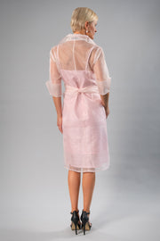 Pure Silk Organza Cocktail Wrap Dress
