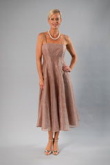 Tea Length Dress - Coffee