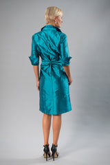 Cocktail Wrap Dress - Teal