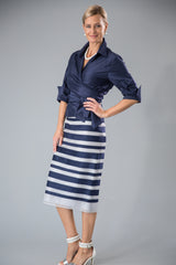 Zambi Skirt - Midnight + Silver